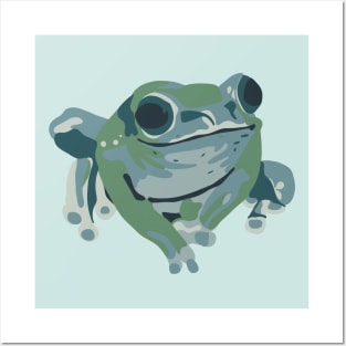 Pop Art Frog Portrait Posters and Art